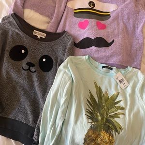 Wildfox Sweatshirts in XS (2 gently worn, 1 NWT)